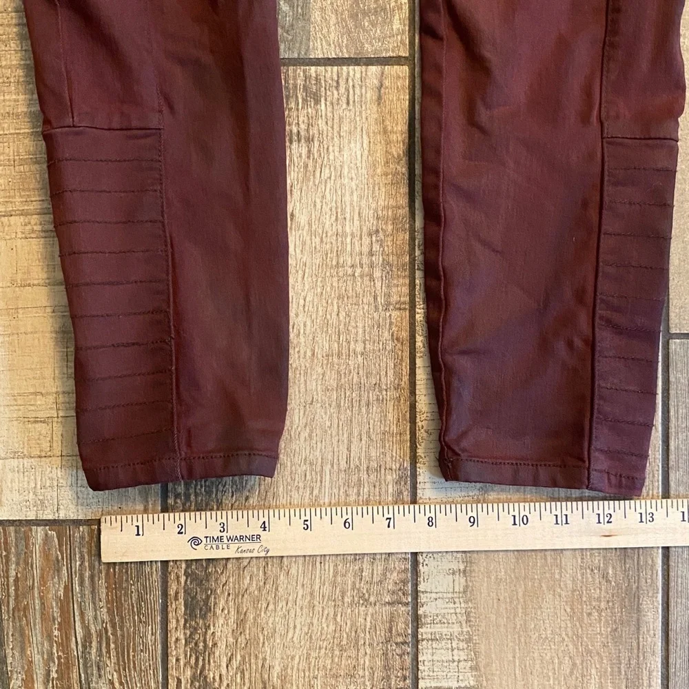 Free People Deep Burgundy Skinny Jeans - Picture 10 of 12